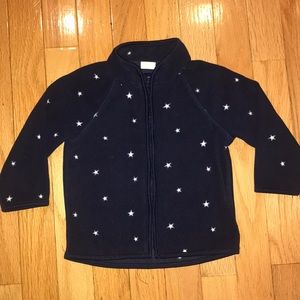 H&M Jacket Fleece Stars Navy 6-9 months Unisex